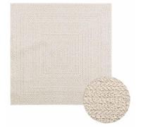 vidaXL Alfombra ZIZUR Apariencia Yute Interior Exterior Crema, Alfombra de Exterior, Alfombra de Suelo, Alfombra de Yute, Alfombra de Puerta