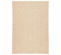 vidaXL Alfombra ZIZUR Aspecto yute Interior/Exterior Beige 140x200 cm