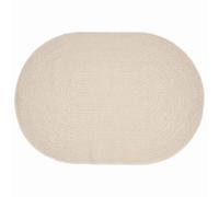 vidaXL Alfombra ZIZUR Crema 200 x 140 cm Polipropileno, Alfombrilla Ovalada Moderna para Exterior, Resistente al Sol, Ideal para Jardín y Terraza, Estilo y Durabilidad