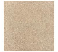 vidaXL alfombrar Apariencia de Yute Exterior 240x240 cm, Alfombra Exterior