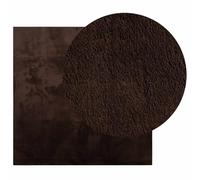 vidaXL Alfombras de área Cuadrado HUARTE Marrón 160 x 160 cm Poliéster, Alfombra Moderna, Duradera y Antideslizante para Sala, Dormitorio, Oficina, Suave, Lavable y Decorativa