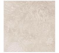 vidaXL Alfombra de área HUARTE Cuadrada Beige 120x120 cm Poliéster Antideslizante