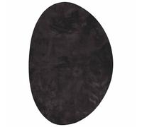 vidaXL Alfombras de área HUARTE Negro 140 x 200 cm Poliéster, Alfombra Moderna para Sala, Antideslizante, Decorativa, Suave, Durable, Resistente a decoloración, versátil