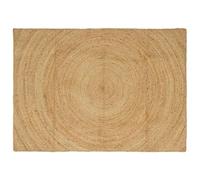 vidaXL Alfombras de área Natural 140 x 200 cm Yute, Decoración para la Sala, Alfombra Grande de Yute Hecha a Mano, Estilo Moderno, única y Genial para el hogar
