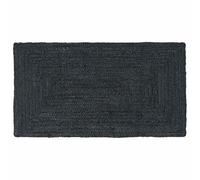 vidaXL Alfombras de área Rectangular Gris Oscuro 60 x 110 cm Yute, Alfombra de Yute, Hecha a Mano, Moderna, Suave, para el salón, decoración Duradera del hogar