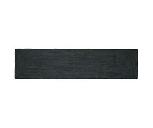 vidaXL Alfombras de área Rectangular Gris Oscuro 60 x 300 cm Yute, Alfombra de Yute, Hecha a Mano, Moderna, Suave, para el salón, decoración Duradera del hogar