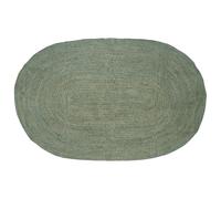 vidaXL Alfombras de área Verde Oliva 152 x 245 cm Yute, Alfombra de Yute estilosa, área Moderna, Hecha a Mano, Textura ecológica, Acento Decorativo para Sala