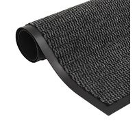vidaXL Alfombras de entrada 2x Rectangulares Antideslizantes Atrapa la suciedad Gris 120x180cm
