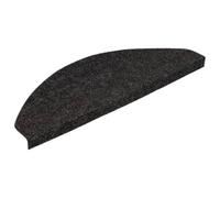 vidaXL Alfombrilla Autoadhesiva de Escalera 15 uds, Alfombra Antideslizante de Escalera, Protector de Peldaño, Tela Gris Antracita 65x22,5x3,5 cm