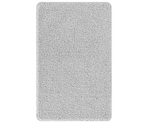 vidaXL Alfombrilla de baño Antideslizante Gris 50 x 80 cm PP, Alfombrilla de baño Antideslizante, Moderna, Lavable a máquina, Texturizada, Duradera para Interiores, Accesorio cómodo para el hogar