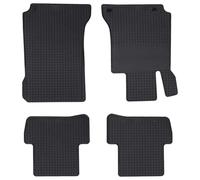 vidaXL Alfombrilla de Coche 4 pcs Negro Goma, Zapatillas Ligeras y Antideslizantes para Correr, Caminar y Hacer Deporte, con Material de Malla Que Respira, proporcionando Comodidad y un Buen Ajuste