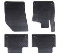 vidaXL Alfombrilla de Coche 4 pcs Negro Goma, Zapatos Ligeros Antideslizantes, cómodos para Senderismo, Caminar y Actividades Informales en Cualquier Clima