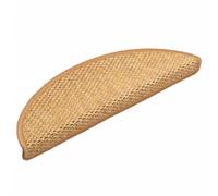 vidaXL Alfombrillas Autoadhesivas sisal 15 uds Color sisal 56x17x3 cm