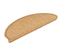 vidaXL Alfombrillas Autoadhesivas Sisal 15 uds, Tapetes de Escaleras Antideslizantes, Protectores de Peldaños, Decoraciones para Hogar, Color Sisal