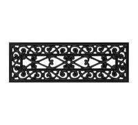 vidaXL Alfombrillas de Escalera de Goma 10 uds Goma 25x75 cm