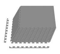 vidaXL Alfombrillas de Piso 12 uds. Gris 4,32 m² Espuma EVA