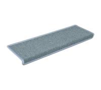 vidaXL Alfombrillas para escaleras 30 Unidades 65x21x4 cm Azul Mar Borde