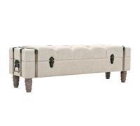 vidaXL Almacenamiento 111x34x37 cm Asiento Armario Hogar Madera