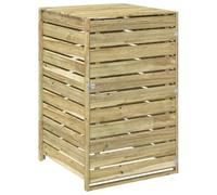 vidaXL Almacenamiento para contenedores de basura con ruedas 240 L