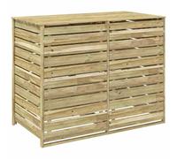 vidaXL Almacenamiento para contenedores de basura con ruedas 240 L