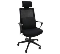 vidaXL Almohada Lumbar Negro Espuma Viscoelástica 35,5 x 30 x 12 cm, Almohada Lumbar ergonómica, Soporte de Espuma, cojín Transpirable, Funda extraíble, Suave Descanso para casa, Oficina