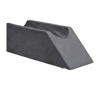 vidaXL Almohada para Las piernas Liso Gris 68 x 25 x 21,5 cm, Cojín ergonómico para piernas, Almohada fría, Alivia presión para Dormir Bien en casa, decorando Cualquier Espacio
