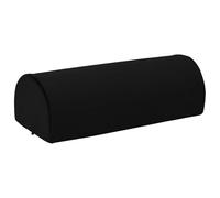 vidaXL Almohadilla para pies Liso Negro 42 x 18 x 13 cm, Accesorio para Sala, cojín ergonómico, reposapiés Minimalista, Almohada de Terciopelo, Soporte Firme