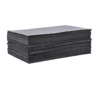 vidaXL Almohadillas absorbentes de Aceite 100 uds Gris 40x50 cm, Almohadillas absorbentes de Aceite, Almohadillas para derrames de Aceite, Almohadillas absorbentes industriales