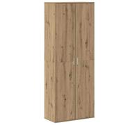 vidaXL Alto Artesanal de Roble 70X35X180 cm Madera Elaborada Armario de Almacenamiento Contemporáneo para Sala de Estar, Dormitorio y Oficina Soluciones Interiores Organizador Unidad Elegante para el