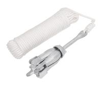 vidaXL Ancla Plegable con Cuerda Hierro maleable Plateado 3,2 kg