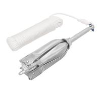 vidaXL Ancla Plegable Cuerda Hierro Fundido galvanizado Plata 12 kg