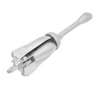 vidaXL Ancla Plegable Hierro maleable Plateado 6 kg