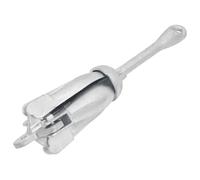 vidaXL Ancla Plegable Hierro maleable Plateado 3,2 kg