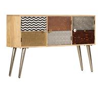 vidaXL Aparador 120x30x75 cm Mueble Salón Comedor Hogar Madera Mango Maciza