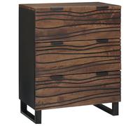 vidaXL Aparador 60 x 33,5 x 75 cm madera maciza mango