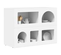 vidaXL Aparador 80.5 x 35 x 59 cm Madera de ingeniería, Comedor, Rectangular, Moderno, Duradero, Diseño Elegante, Asientos Cómodos, Uso Versátil, Materiales Duraderos, Encajar