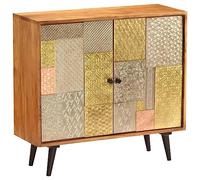 vidaXL Aparador 80x30x75 cm Mueble Salón Comedor Hogar Madera Acacia Maciza