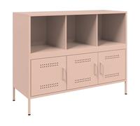 vidaXL Aparador Acero Rosa 100,5x39x79 cm, Armario Auxiliar, Mueble de almacenaje de Cocina, Armario de Pasillo, aparador de Comedor