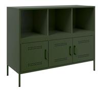 vidaXL Aparador Acero Verde Oliva 100,5x39x79 cm, Armario Auxiliar, Mueble de almacenaje de Cocina, Armario de Pasillo, aparador de Comedor