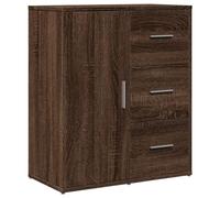 vidaXL Aparador, Alacena Alta con Almacenamiento, Armario Auxiliar de Buffet, Mueble para Salón Cocina Pasillo, Madera de Ingeniería Marrón Roble