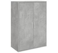 vidaXL Aparador, Alacena Alta con Almacenamiento, Armario Auxiliar de Buffet, Mueble para Salón Cocina Pasillo, Madera de Ingeniería Gris Hormigón