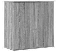 vidaXL Aparador, Alacena Alta con Almacenamiento, Armario Auxiliar de Buffet, Mueble para Salón Cocina Pasillo, Madera de Ingeniería Gris Sonoma