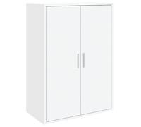 vidaXL Aparador, Alacena Alta con Almacenamiento, Armario Auxiliar de Buffet, Mueble para Salón Cocina Pasillo, Madera de Ingeniería Blanco