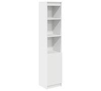 vidaXL Aparador Alto Blanco 37,5x35x180 cm Madera de ingeniería