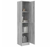 vidaXL Aparador Alto Gris Sonoma 35 x 39 x 168 cm | Hay un montón de espacio para guardar tus cosas, Tiene un acabado gris moderno que pega con cualquier decoración,