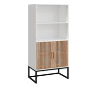 Vidaxl aparador alto madera contrachapada blanco 60x35x125 cm