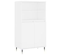 vidaXL Aparador Alto Madera contrachapada Blanco 60x36x110 cm