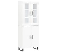 vidaXL Aparador Alto Madera contrachapada Blanco 69,5x34x180 cm