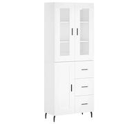 vidaXL Aparador Alto Madera contrachapada Blanco 69,5x34x180 cm