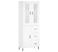 vidaXL Aparador Alto Madera contrachapada Blanco 69,5x34x180 cm